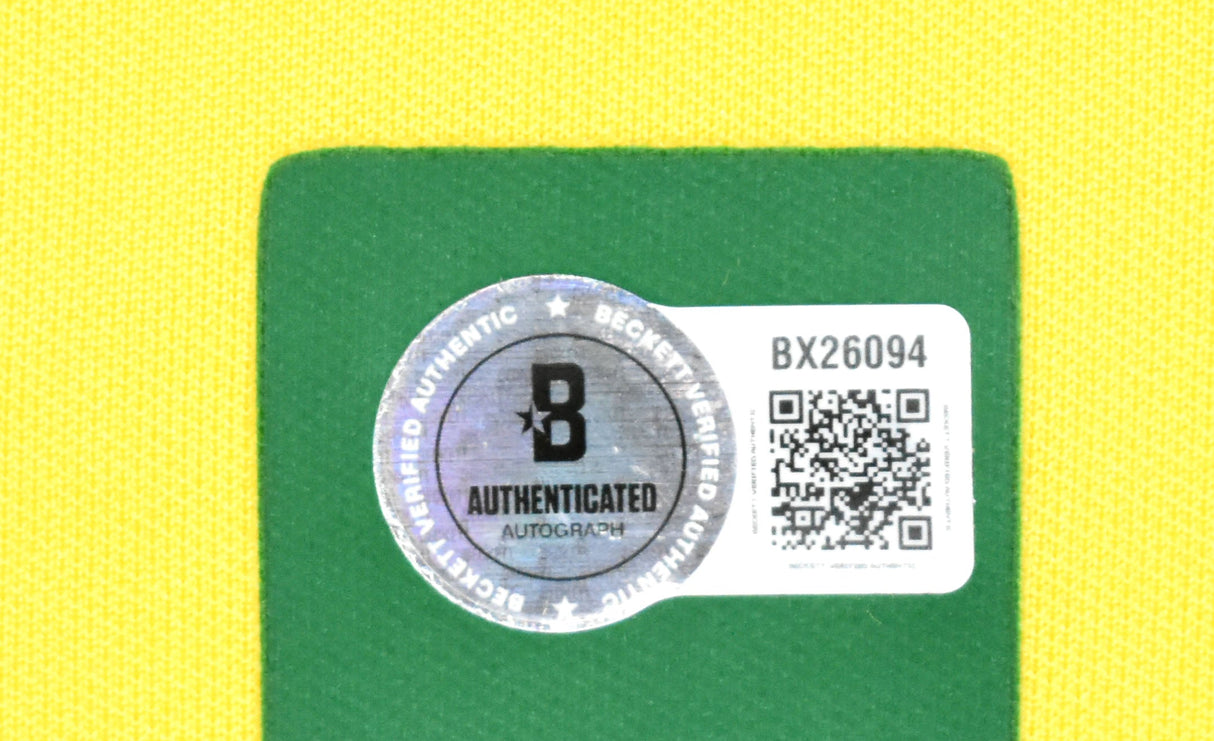 Ronaldo Autographed Brazil Home Soccer Jersey #9 - Beckett Holo *M