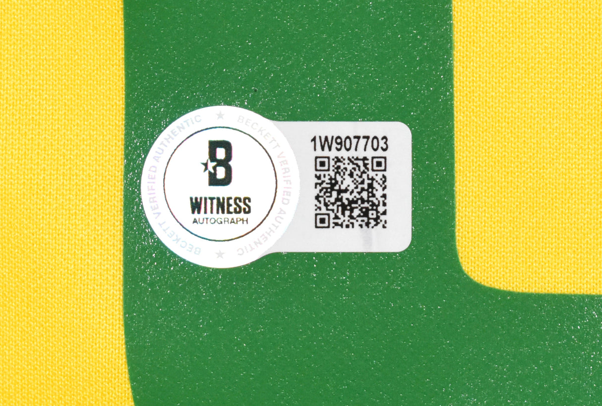 Roberto Carlos Autographed Brazil Home Soccer Jersey #6 - Beckett W Holo *L