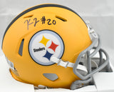 Kaleb Johnson Autographed Steelers Alt 25 Speed Mini Helmet - Beckett W Holo
