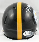 Kaleb Johnson Autographed Steelers Speed Mini Helmet - Beckett W Holo *White
