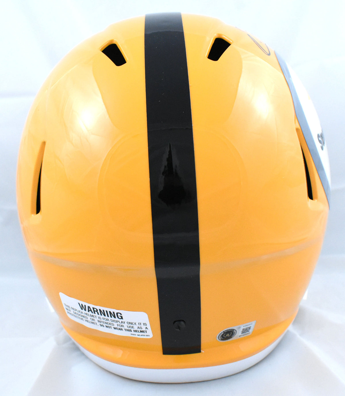 Rico Dowdle Autographed Pittsburgh Steelers F/S Gold Speed Helmet-Beckett W Holo