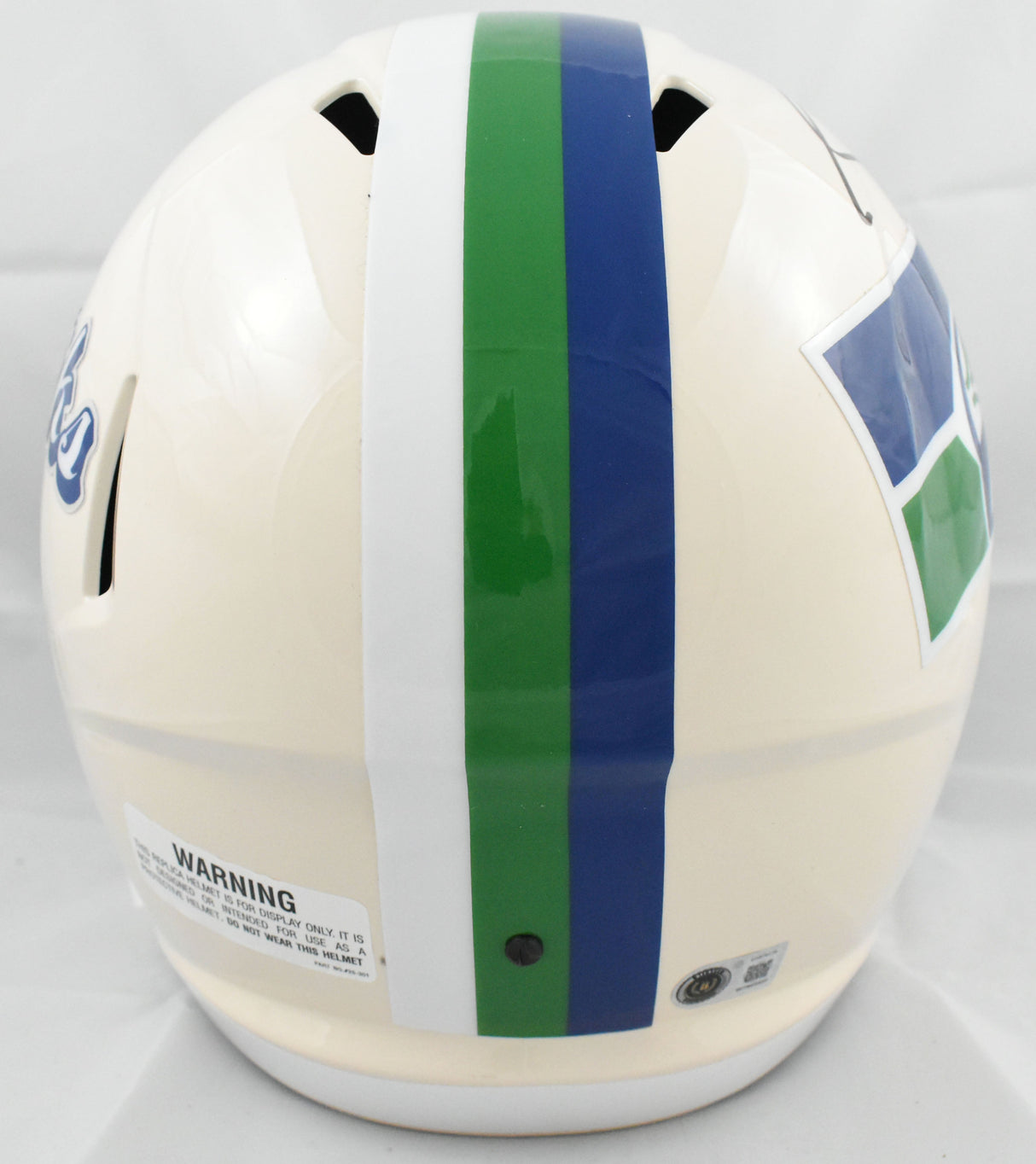 Sam Darnold Autographed Seattle Seahawks F/S Retro Speed Helmet - Beckett W Holo