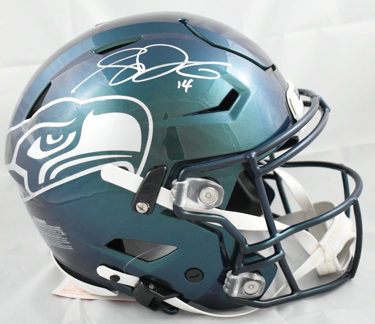 Sam Darnold Autographed Seahawks F/S Rivalries Speedflex Helmet - Beckett W Holo
