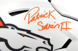 Patrick Surtain II Autographed Broncos F/S ALT 24 Speedflex Helmet - Beckett W