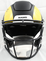 Torry Holt Autographed Rams F/S Rivalries Speedflex Helmet - Beckett W Holo
