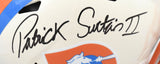 Patrick Surtain II Autographed Denver Broncos F/S Retro Speed Helmet - Beckett W