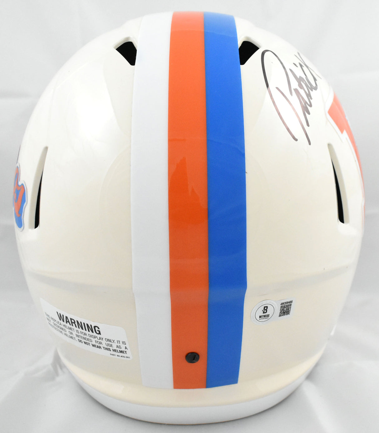 Patrick Surtain II Autographed Denver Broncos F/S Retro Speed Helmet - Beckett W