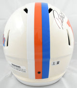 Patrick Surtain II Autographed Denver Broncos F/S Retro Speed Helmet - Beckett W