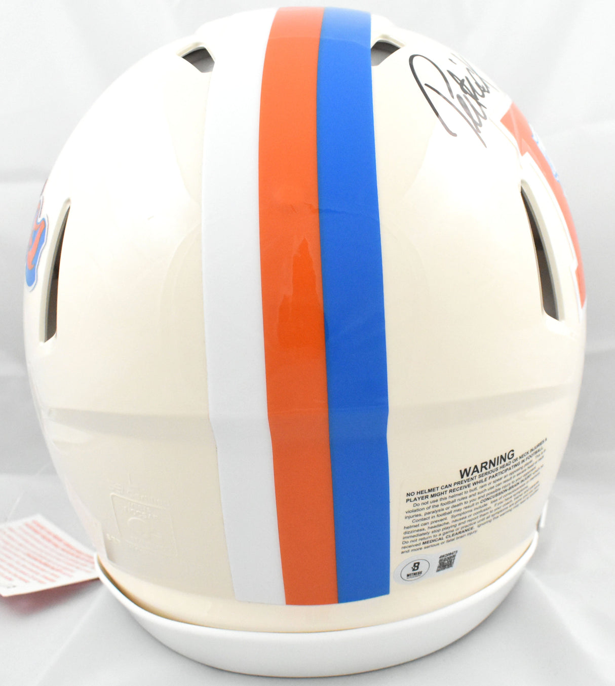 Patrick Surtain II Signed Broncos F/S Retro Speed Authentic Helmet - Beckett W