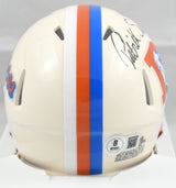 Patrick Surtain II Autographed Denver Broncos Retro Speed Mini Helmet- Beckett W