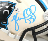 Luke Kuechly Autographed Carolina Panthers Retro Speed Mini Helmet- Beckett W