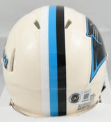 Luke Kuechly Autographed Carolina Panthers Retro Speed Mini Helmet- Beckett W