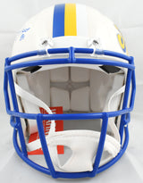 Torry Holt Autographed Rams F/S Retro Speed Authentic Helmet - Beckett W Holo