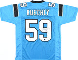Luke Kuechly Autographed Teal Pro Style Jersey - Beckett W Hologram *Black