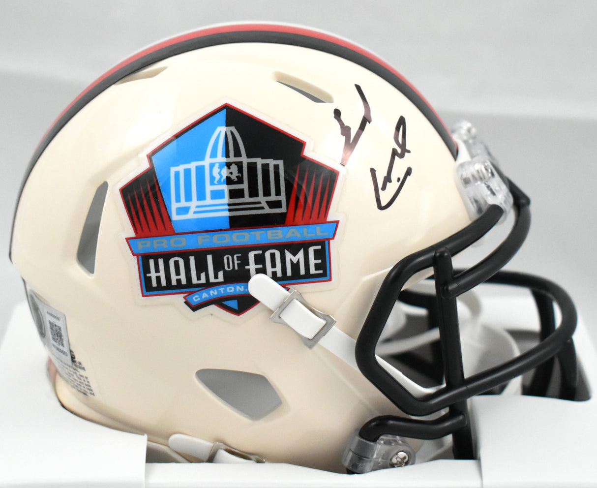 Earl Campbell Autographed Hall of Fame Retro Speed Mini Helmet - Beckett W Holo