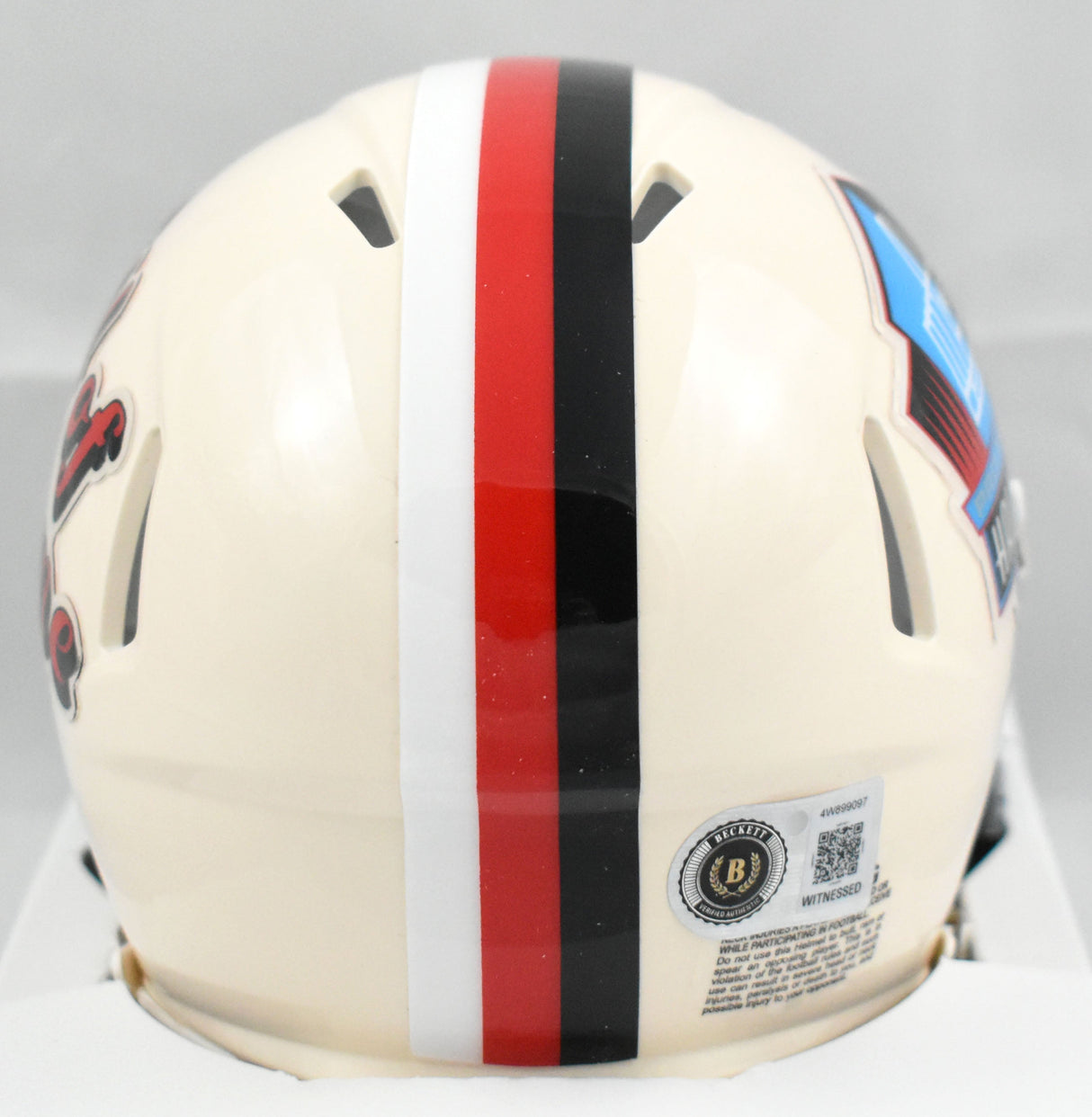 Earl Campbell Autographed Hall of Fame Retro Speed Mini Helmet - Beckett W Holo