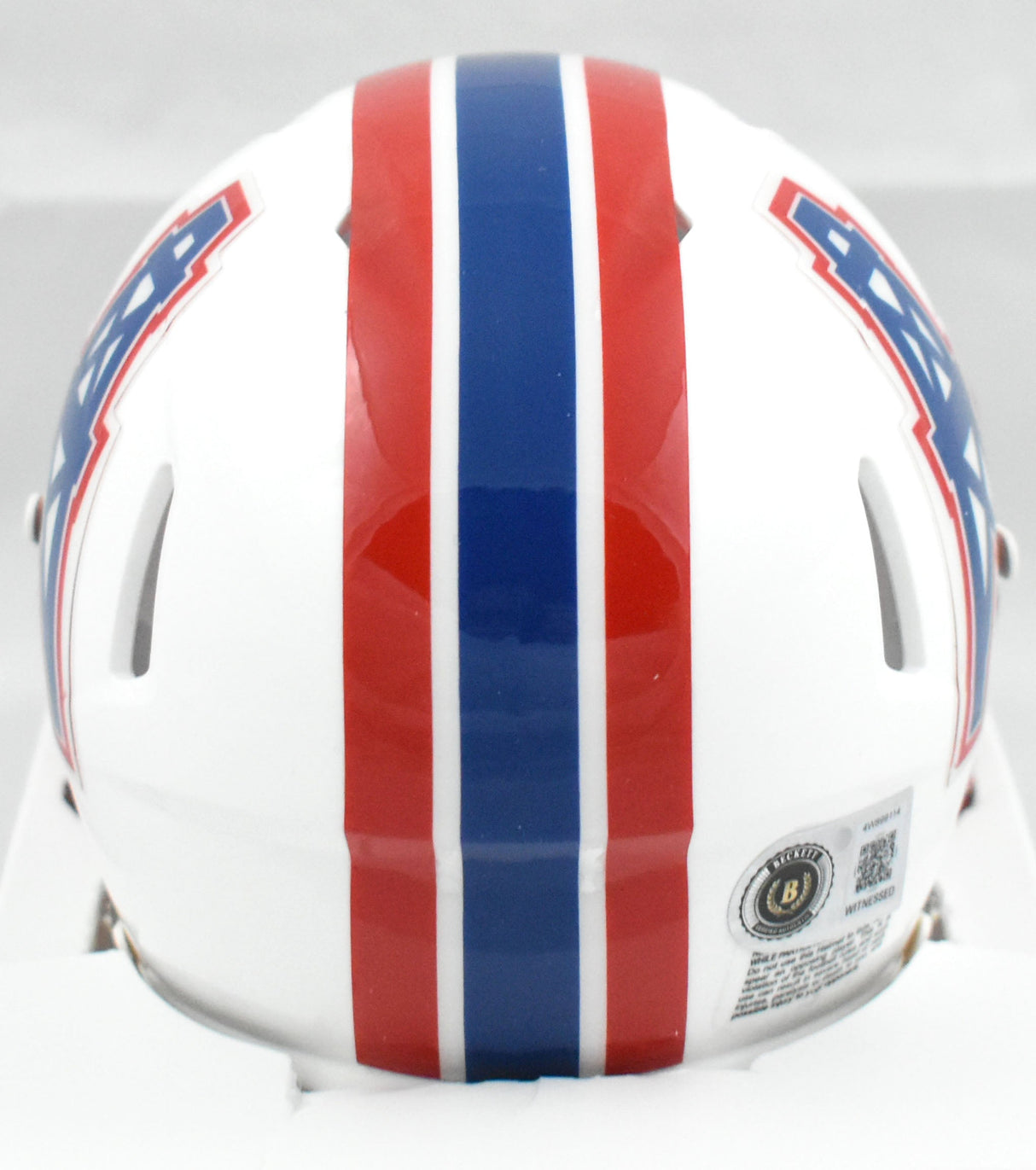Earl Campbell Autographed Houston Oilers Speed Mini Helmet- Beckett W Holo *Blue