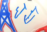 Earl Campbell Autographed Titans Retro Speed Mini Helmet - Beckett W Holo *Blue