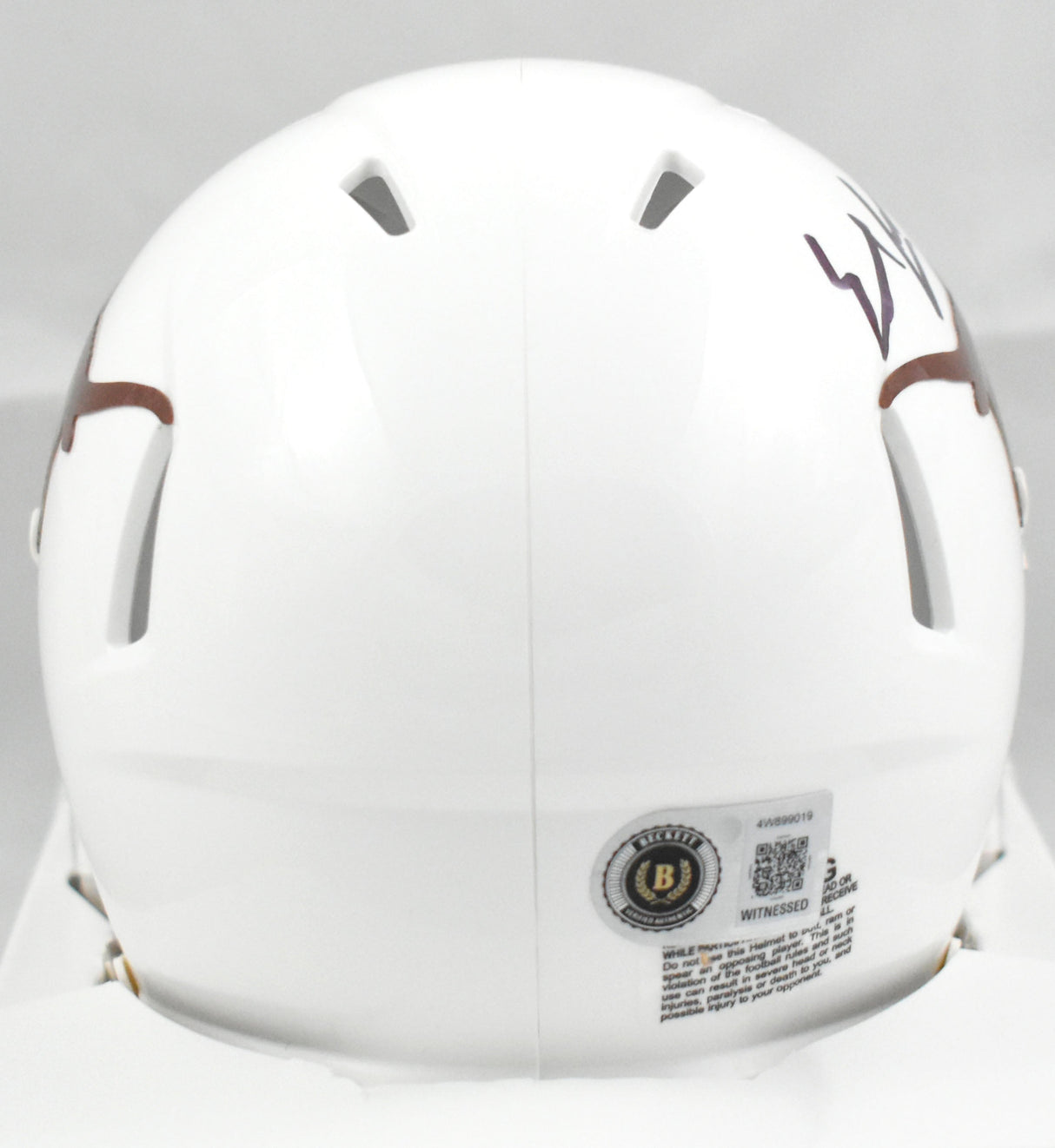 Earl Campbell Autographed Texas Longhorns Speed Mini Helmet - Beckett W Holo