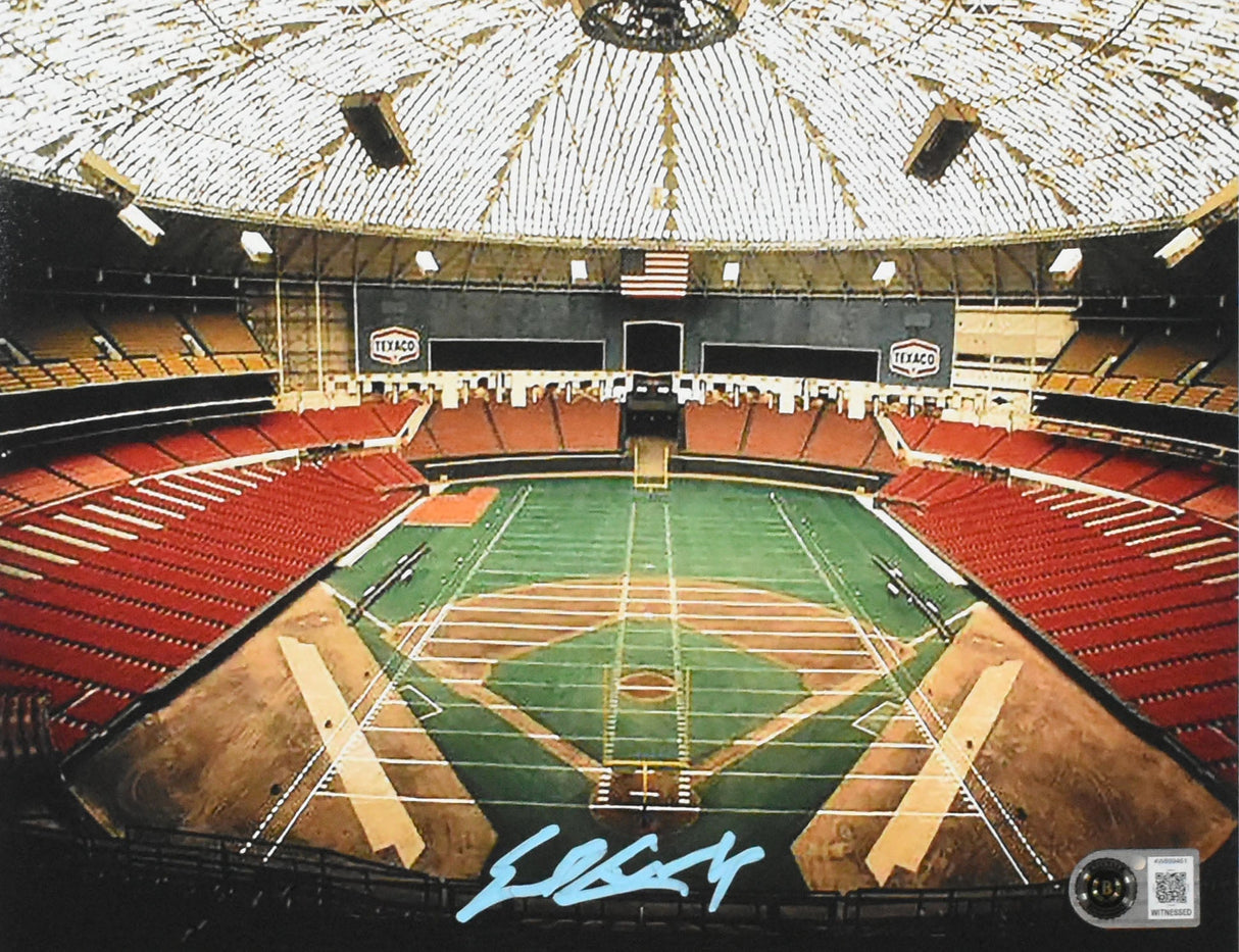 Earl Campbell Autographed Houston Oilers 8x10 Astrodome Photo-Beckett W Holo #2