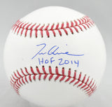 Tom Glavine Autographed Rawlings OML Baseball HOF - Beckett W Hologram *Blue