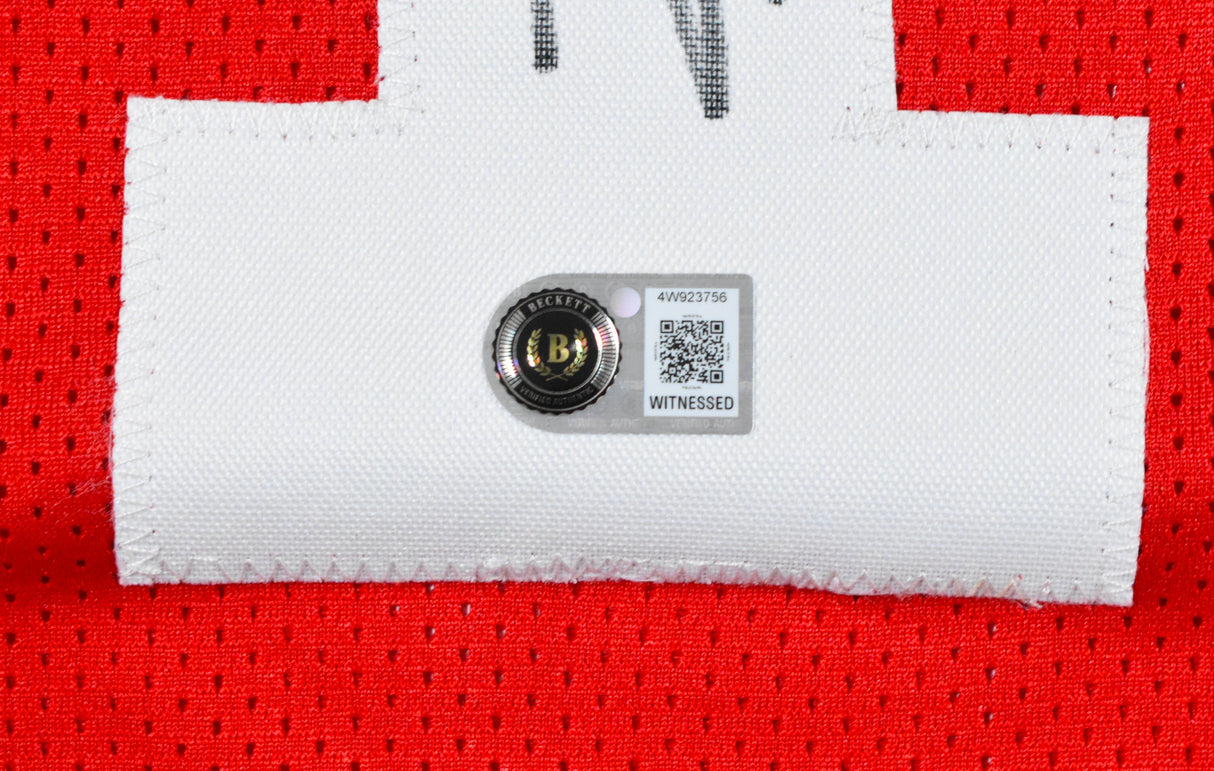 Brock Purdy Autographed Red Pro Style Jersey - Beckett W Hologram *Black