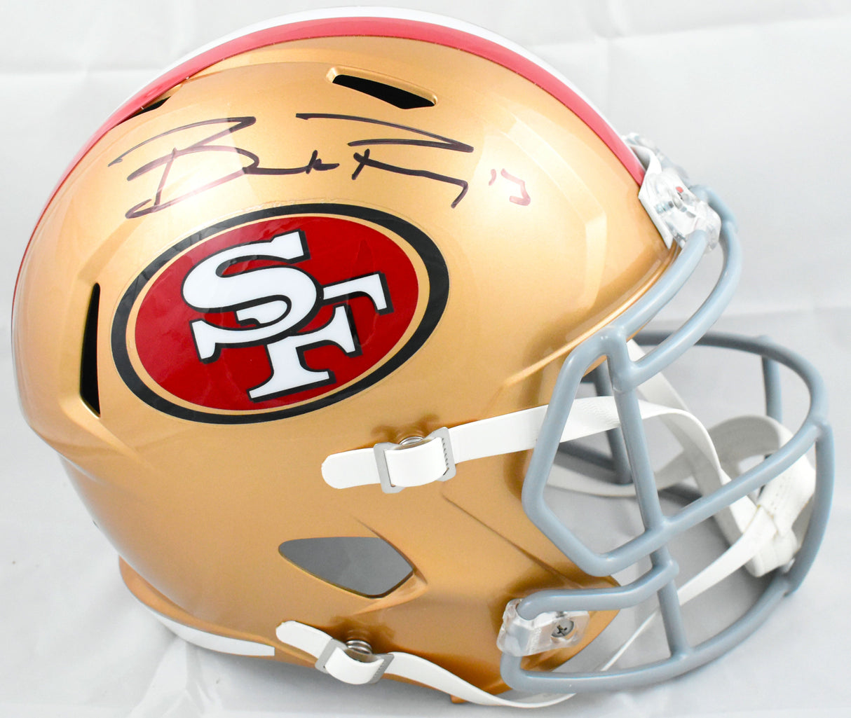 Brock Purdy Autographed San Francisco 49ers F/S Speed Helmet - Beckett W Holo