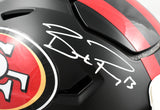 Brock Purdy Autographed 49ers F/S Rivalries Speedflex Helmet - Beckett W Holo