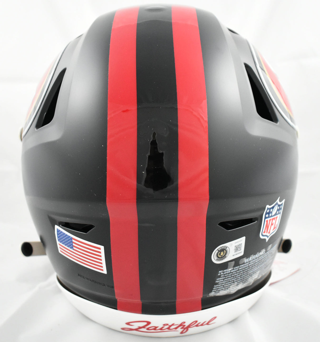 Brock Purdy Autographed 49ers F/S Rivalries Speedflex Helmet - Beckett W Holo