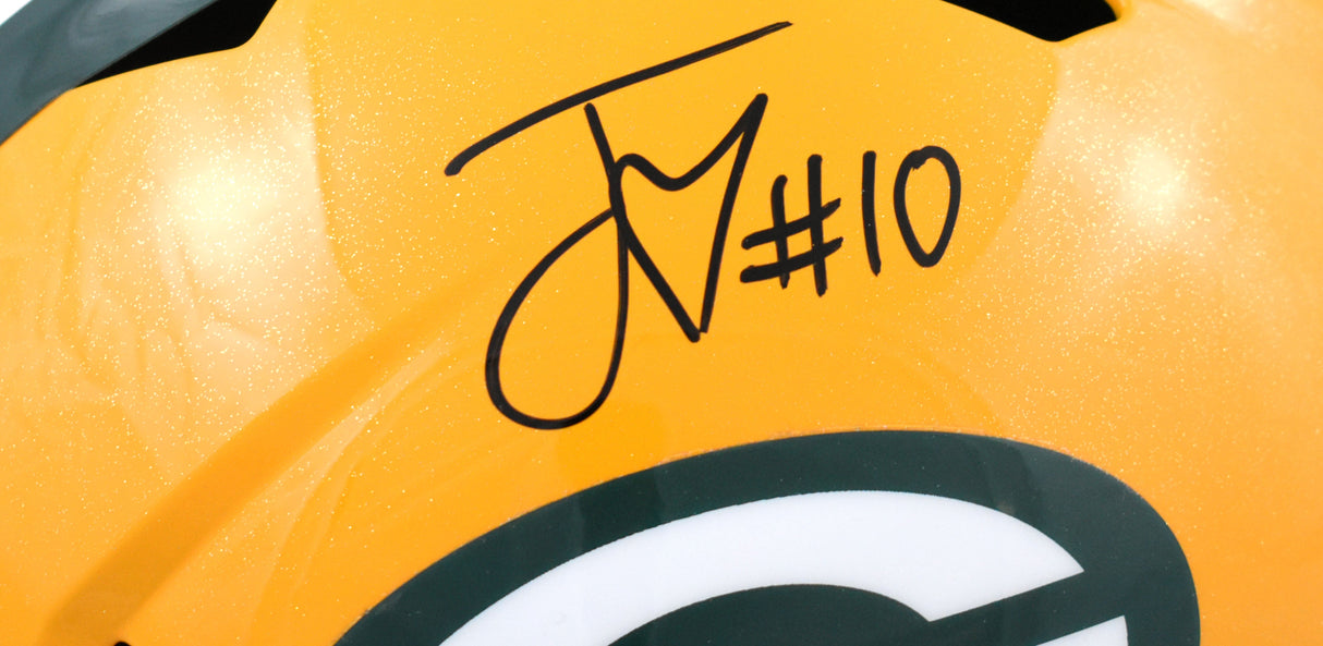 Jordan Love Autographed Green Bay Packers F/S Speed Helmet - Beckett W Hologram