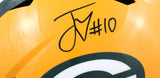 Jordan Love Autographed Green Bay Packers F/S Speed Helmet - Beckett W Hologram