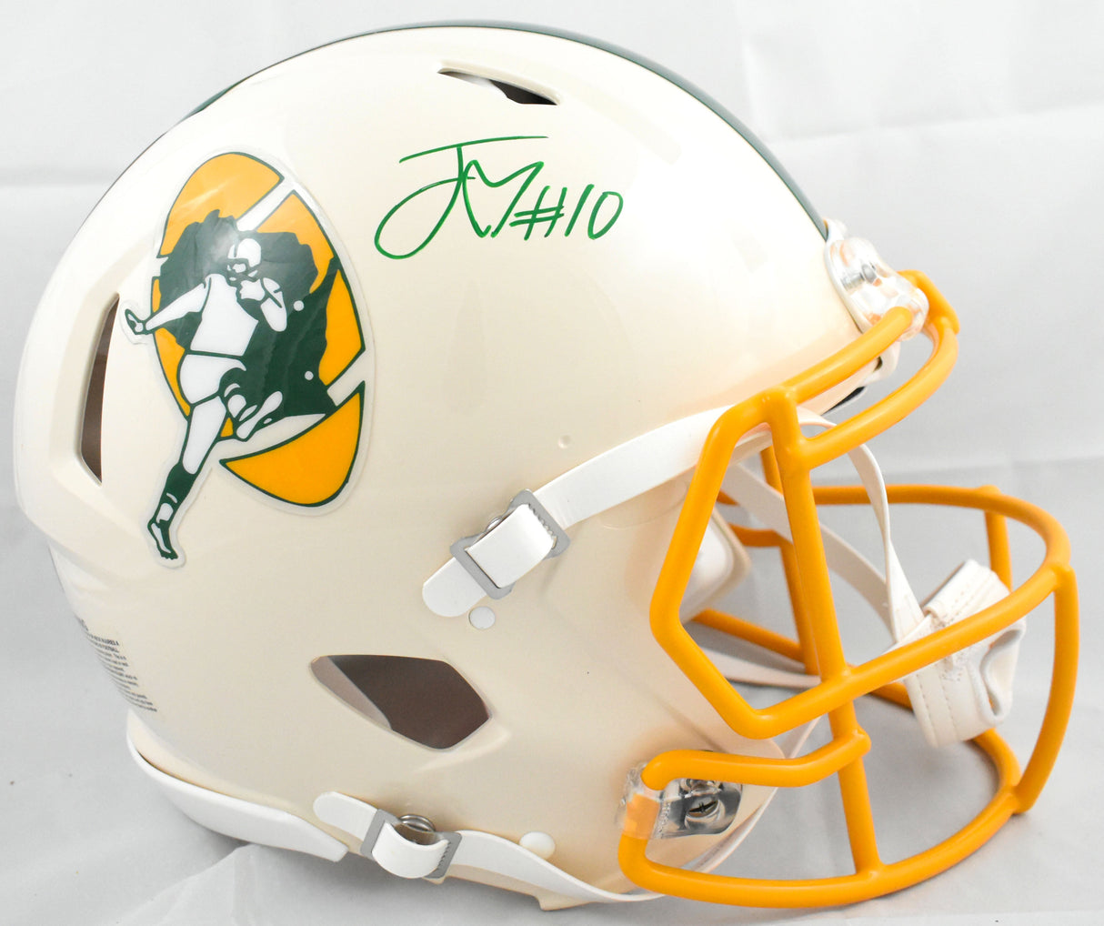 Jordan Love Autographed Packers F/S Retro Speed Authentic Helmet- Beckett W Holo