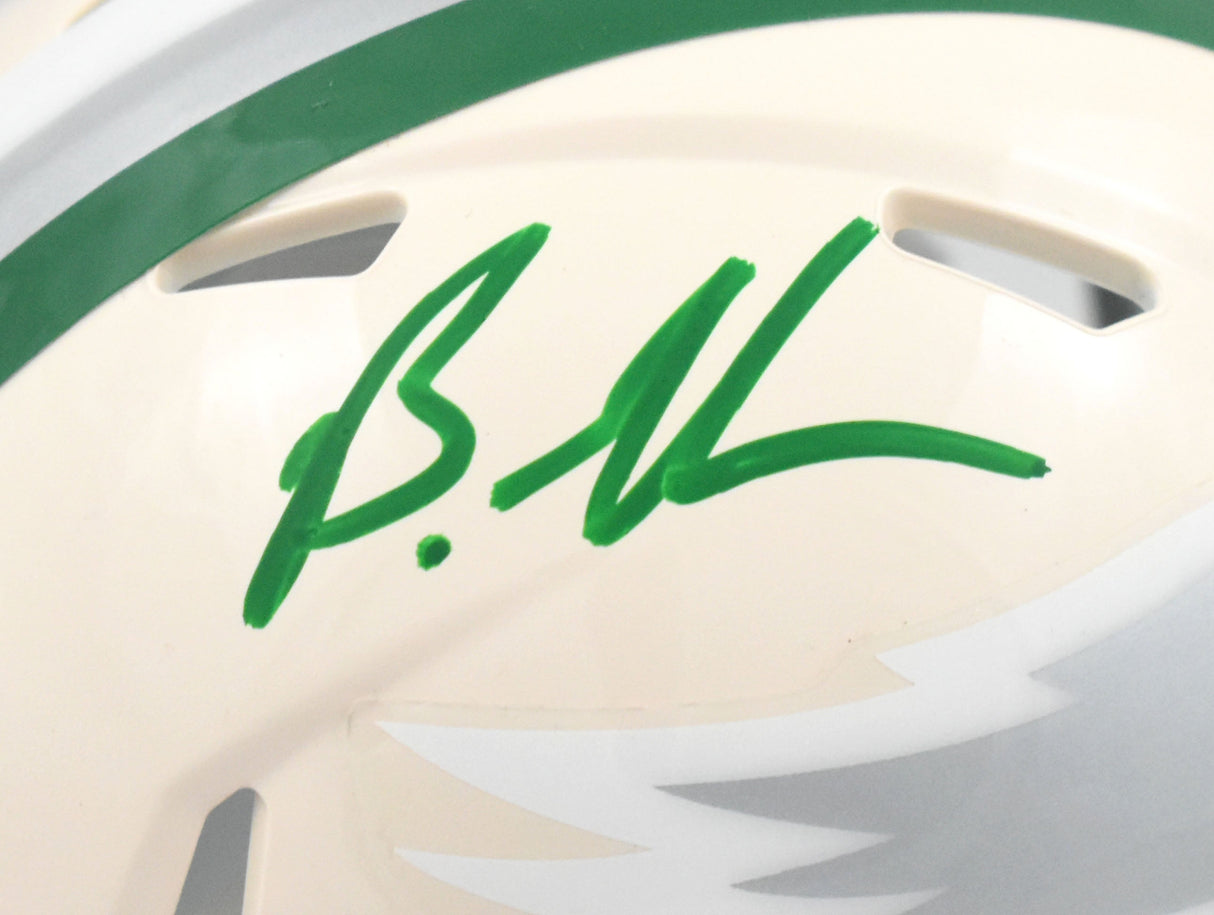 Brandon Graham Autographed Eagles Retro Speed Mini Helmet - Beckett W Hologram