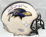 Ray Lewis Autographed Baltimore Ravens Retro Speed Mini Helmet - Beckett W Holo