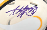 Adrian Peterson Autographed Vikings Retro Speed Mini Helmet - Beckett W Hologram