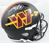 Adrian Peterson Autographed Commanders F/S Alt 2026 Speed Helmet- Beckett W Holo