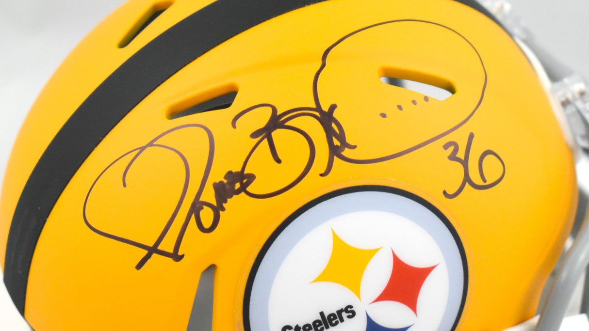 Jerome Bettis Autographed Pittsburgh Steelers Alt Speed Mini Helmet - Beckett W