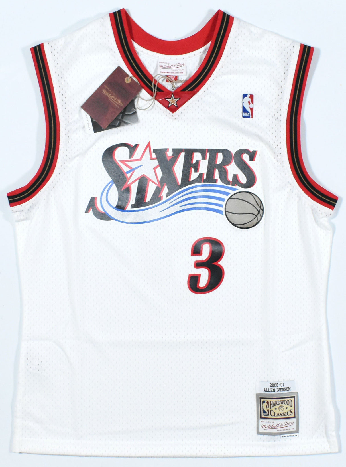 Allen Iverson Autographed 76ers Mitchell & Ness Jersey - Beckett W Hologram