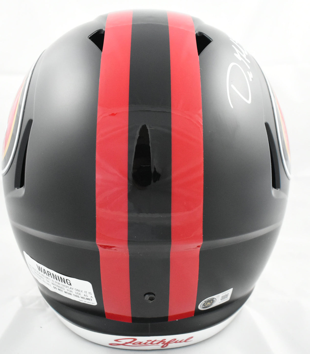 Dre Greenlaw Signed San Francisco 49ers F/S Rivalries Speed Helmet - Beckett W