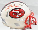 Dre Greenlaw Autographed San Francisco 49ers Retro Speed Mini Helmet - Beckett W