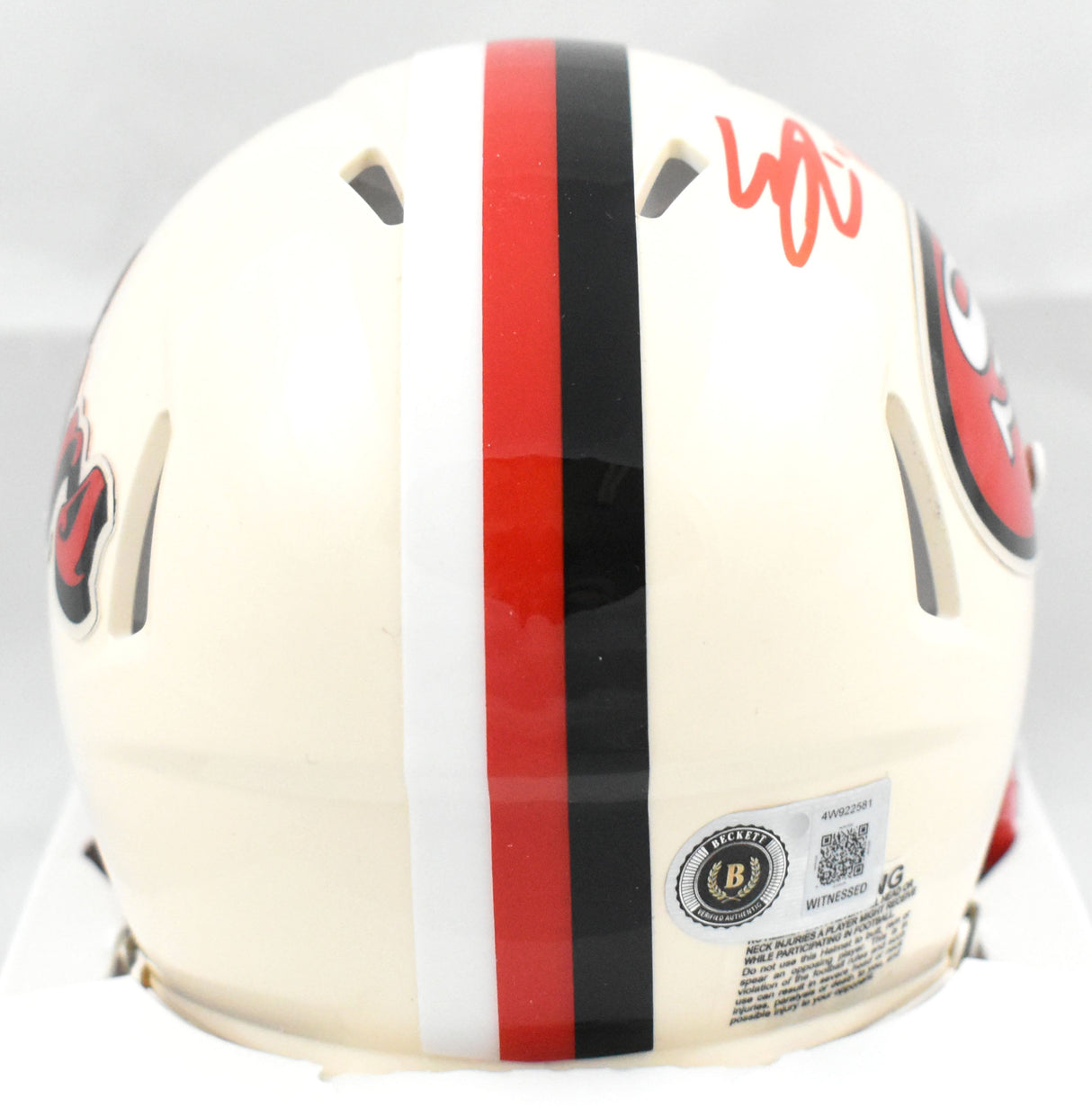 Eddie Pineiro Autographed 49ers Retro Speed Mini Helmet - Beckett W Hologram