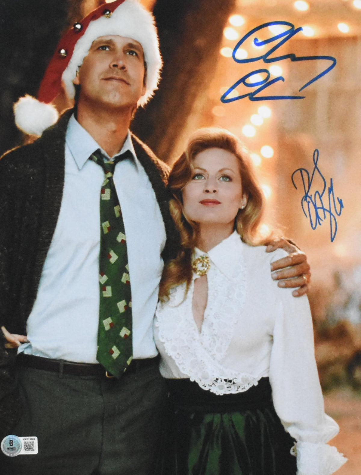 Chevy Chase Beverly D'Angelo Signed Christmas Vacation 11x14 Photo - Beckett W