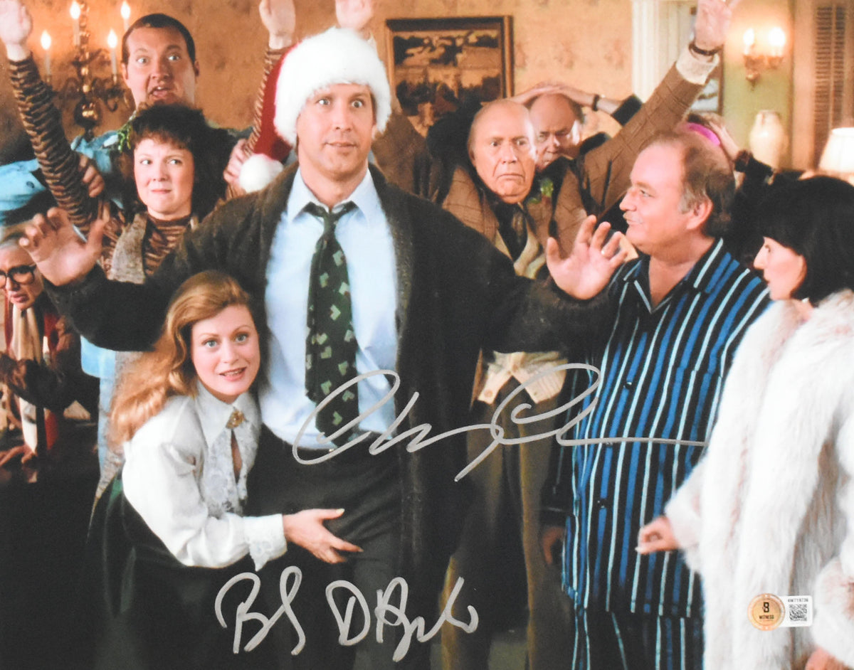 Chevy Chase Beverly D'Angelo Signed Christmas Vacation 11x14 Photo #2-Beckett W