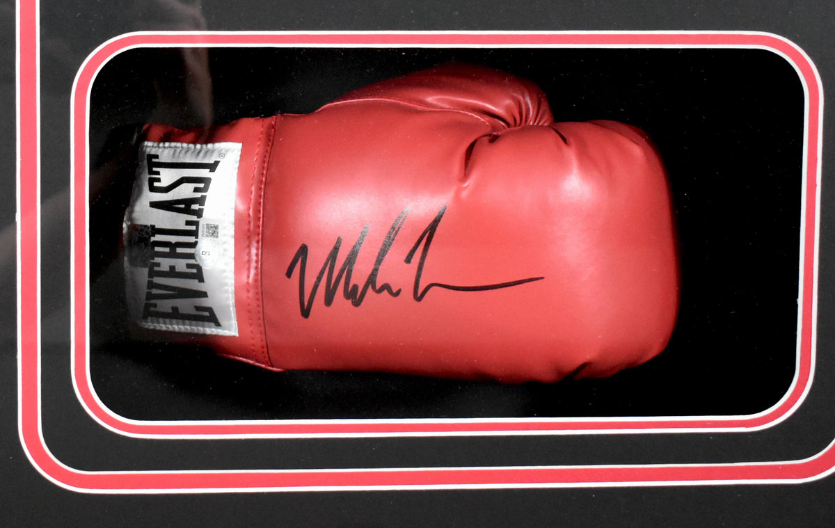 Mike Tyson Autographed Shadow Box Red Everlast Boxing Glove *Right - Beckett