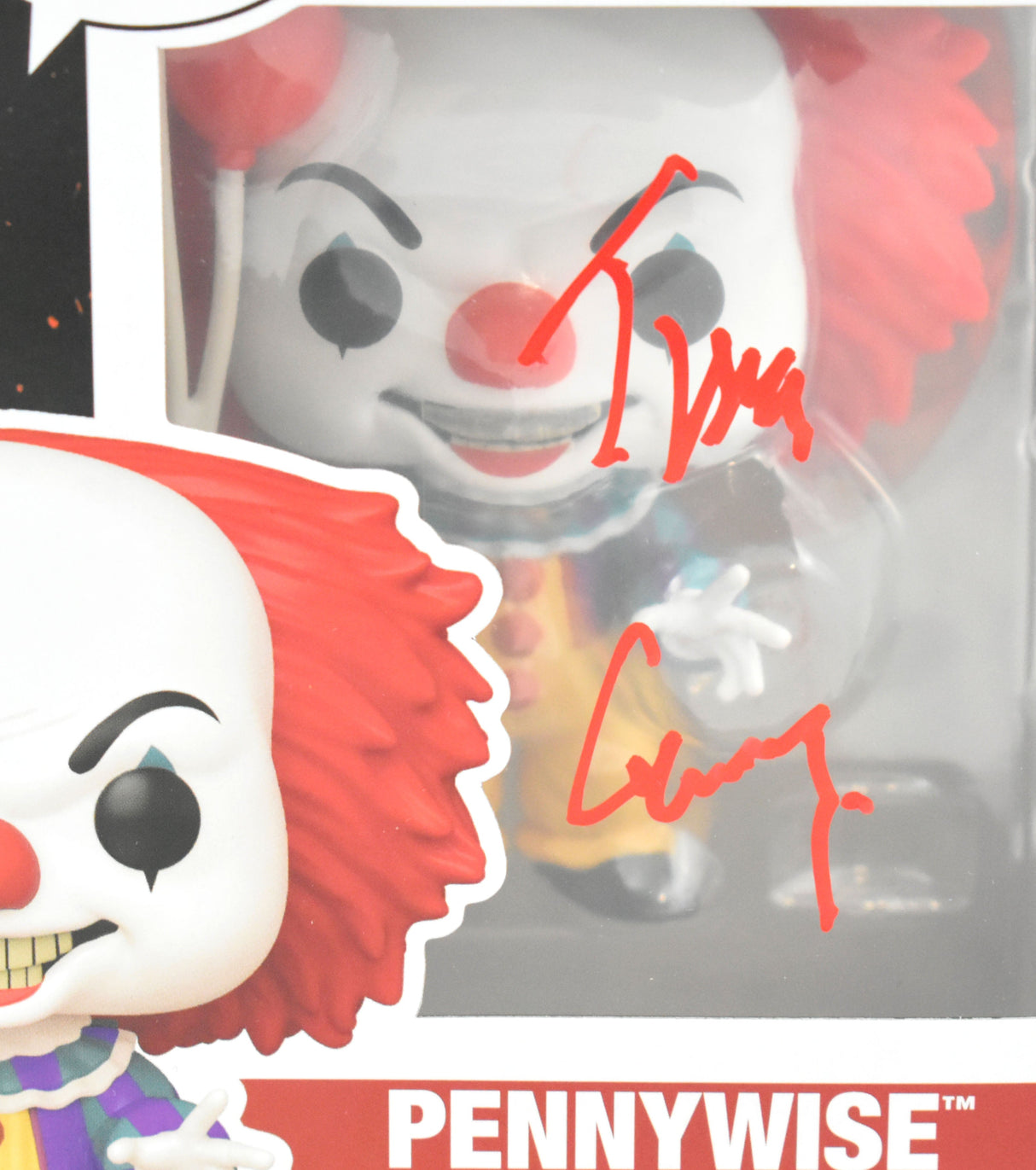 Tim Curry Autographed Pennywise IT the Movie Funko Pop #1834 - Beckett W Holo
