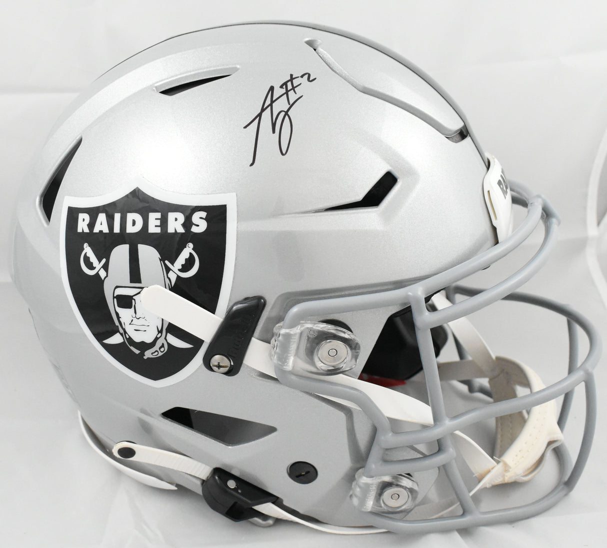 Ashton Jeanty Autographed Las Vegas Raiders F/S Speedflex Helmet- Beckett W Holo