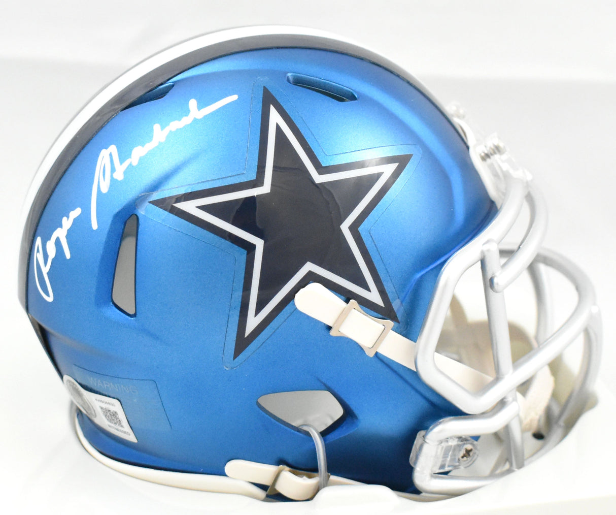 Roger Staubach Autographed Dallas Cowboys Blaze Speed Mini Helmet - Beckett W