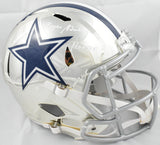 Roger Staubach Autographed Dallas Cowboys F/S Chrome Speed Helmet - Beckett W