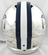 Roger Staubach Autographed Dallas Cowboys F/S Chrome Speed Helmet - Beckett W