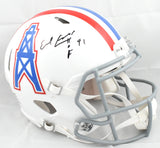 Earl Campbell Autographed Oilers F/S 75-80 Speed Authentic Helmet-Beckett W Holo